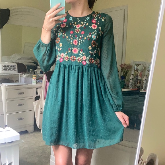 Zara Dresses & Skirts - Zara Trafaluc Collection Embroidered Dress